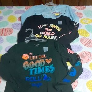 Girls size 8 Old Navy Long sleeve shirts